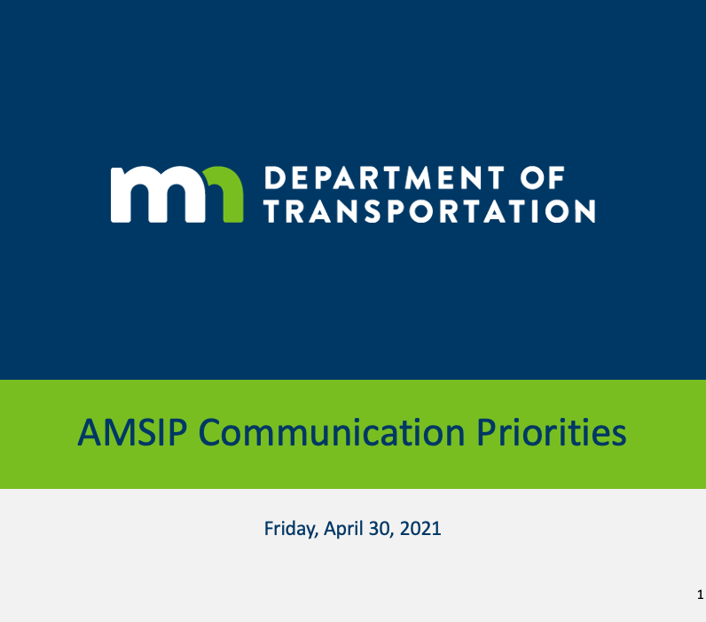 AMSIP Communication (presentation title)