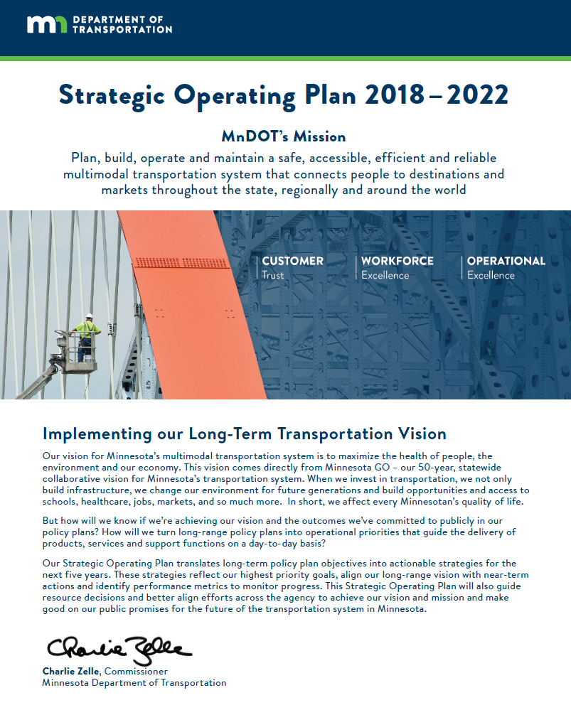 Strategic Operating Plan (page 1)