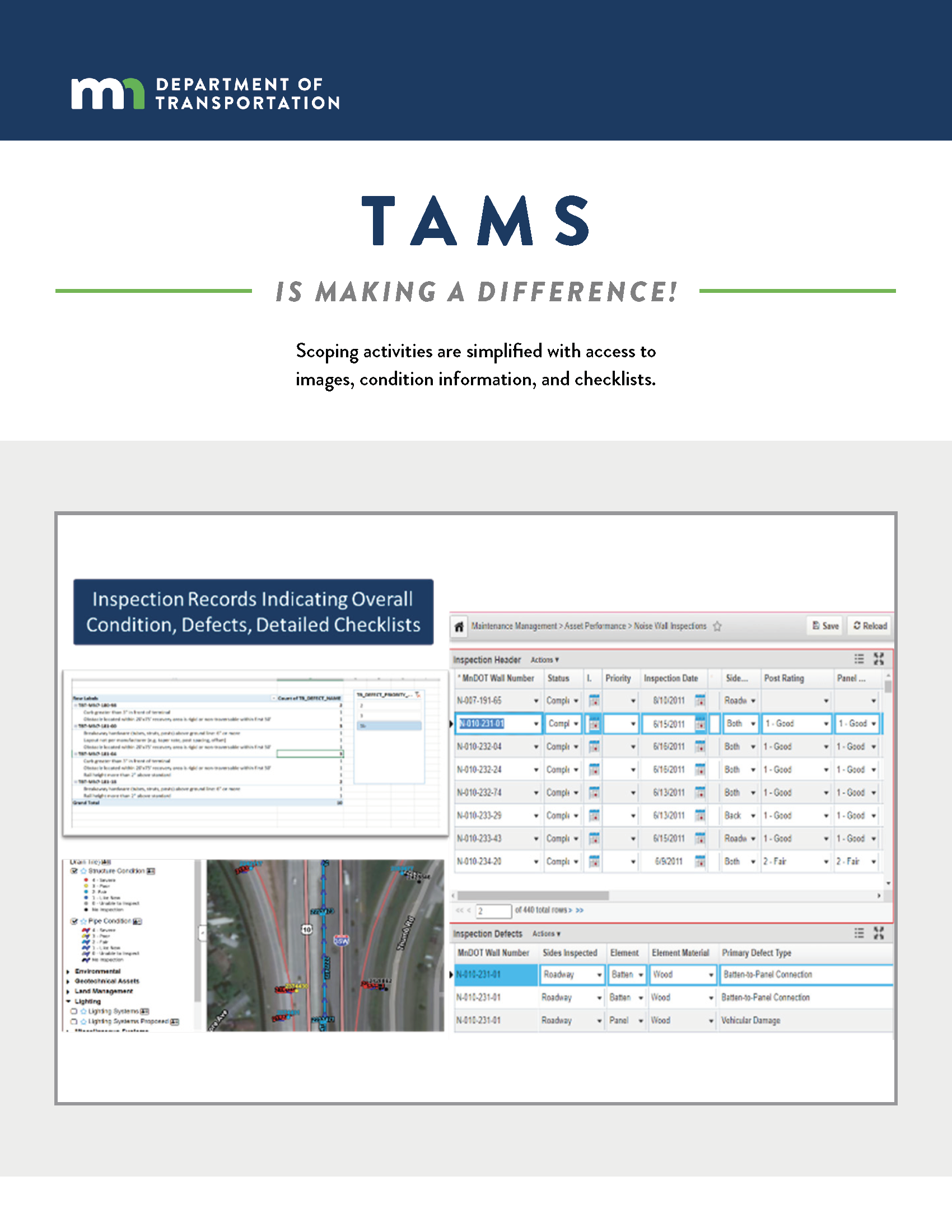 TAMS Difference - Data Displays (flyer)